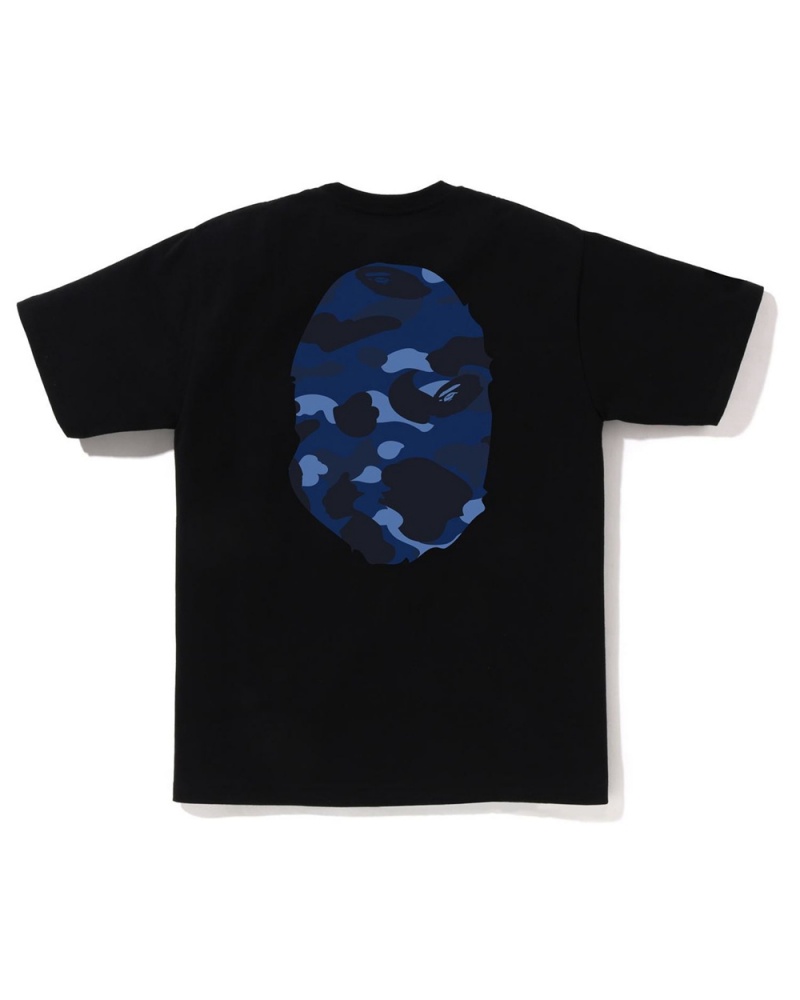 T Shirts Bape Big Ape Head Noir Homme | ZXW-19683434